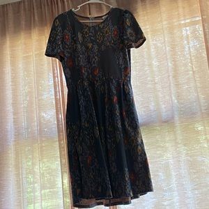 Lularoe Amelia Dress size XL, zippered back